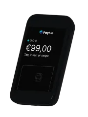 PayMe Pocket terminal showing €99,00