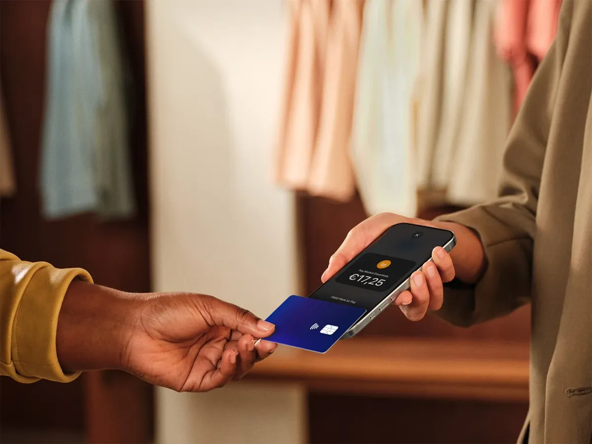 Contactless payment on a phone
